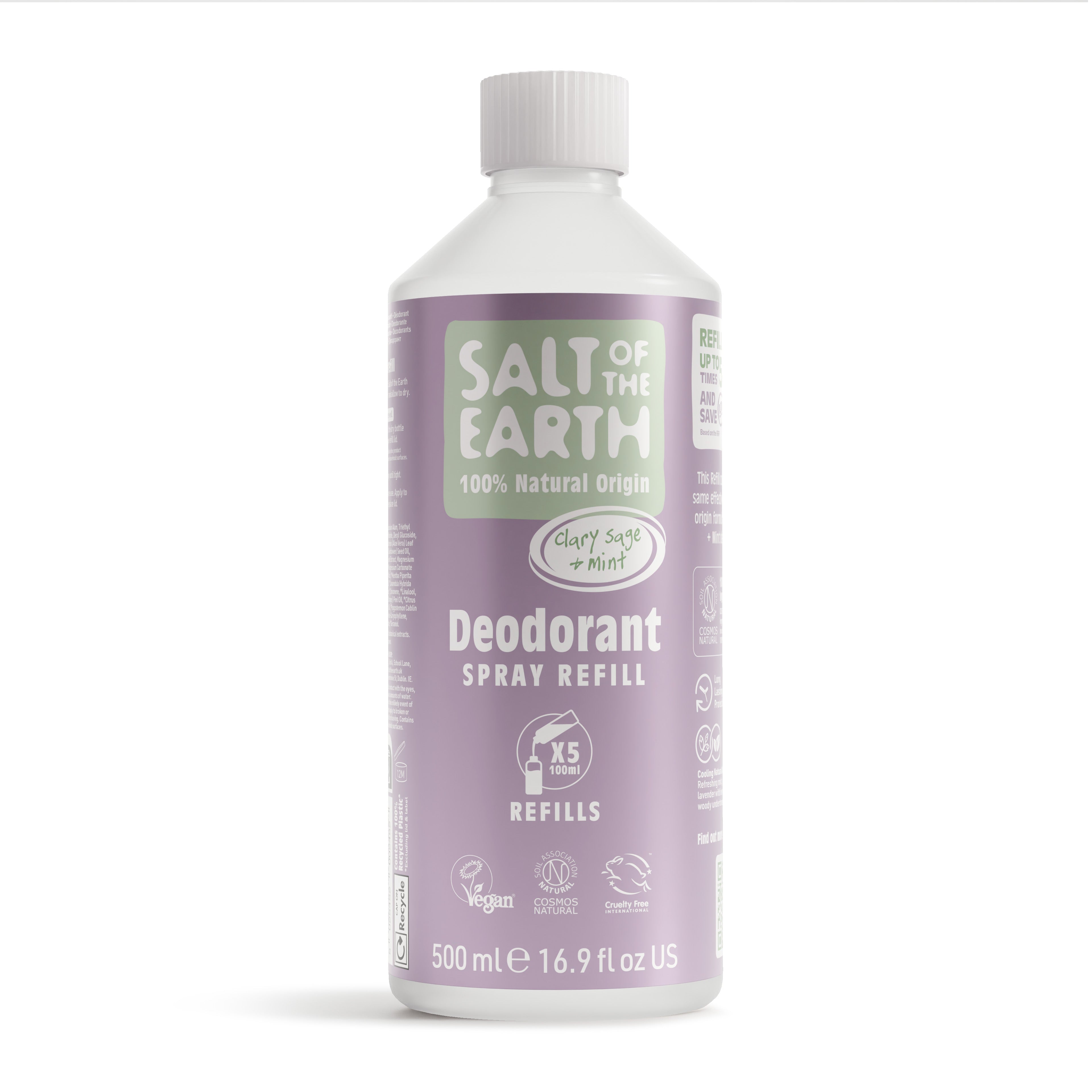 Clary Sage & Mint Spray Navulling 500ML