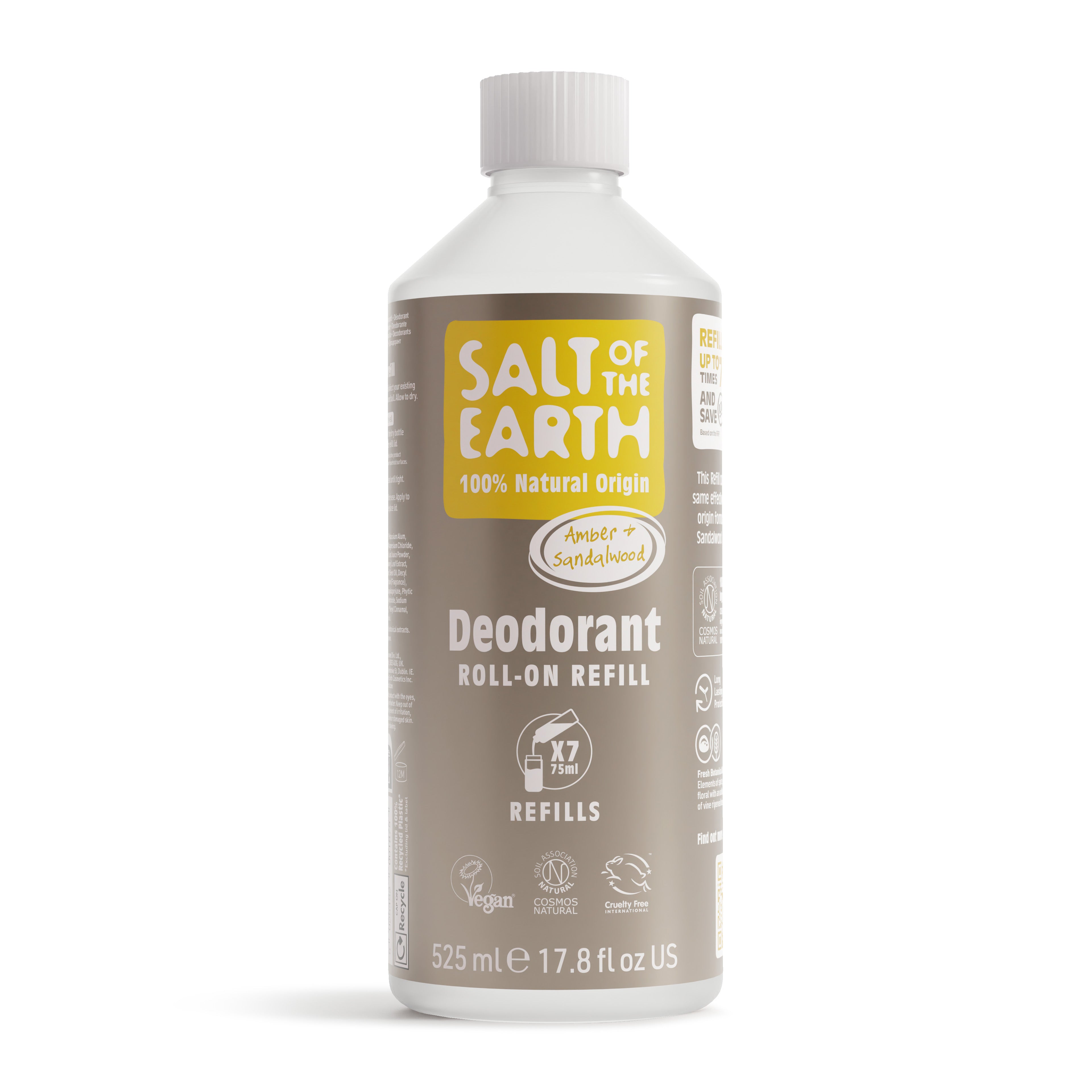 Amber & Sandelhout Roll-On Navulling 525ML