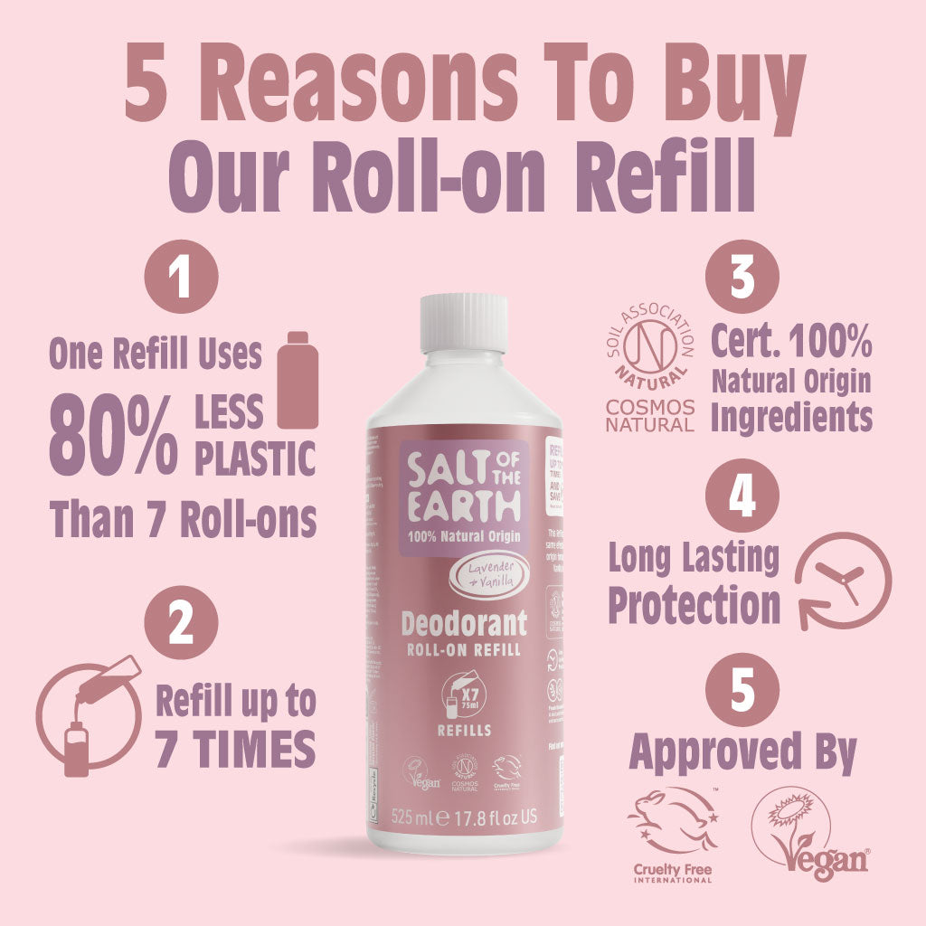 Lavendel & Vanille Roll-On Navulling 525ML