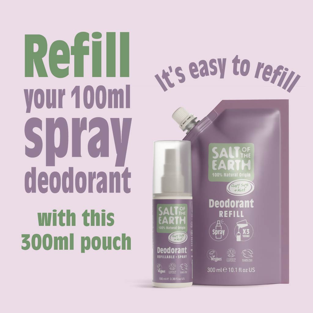 Clary Sage & Mint Spray Navulzakje 300ML