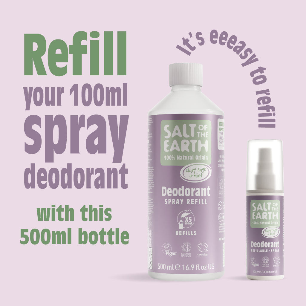 Clary Sage & Mint Spray Navulling 500ML