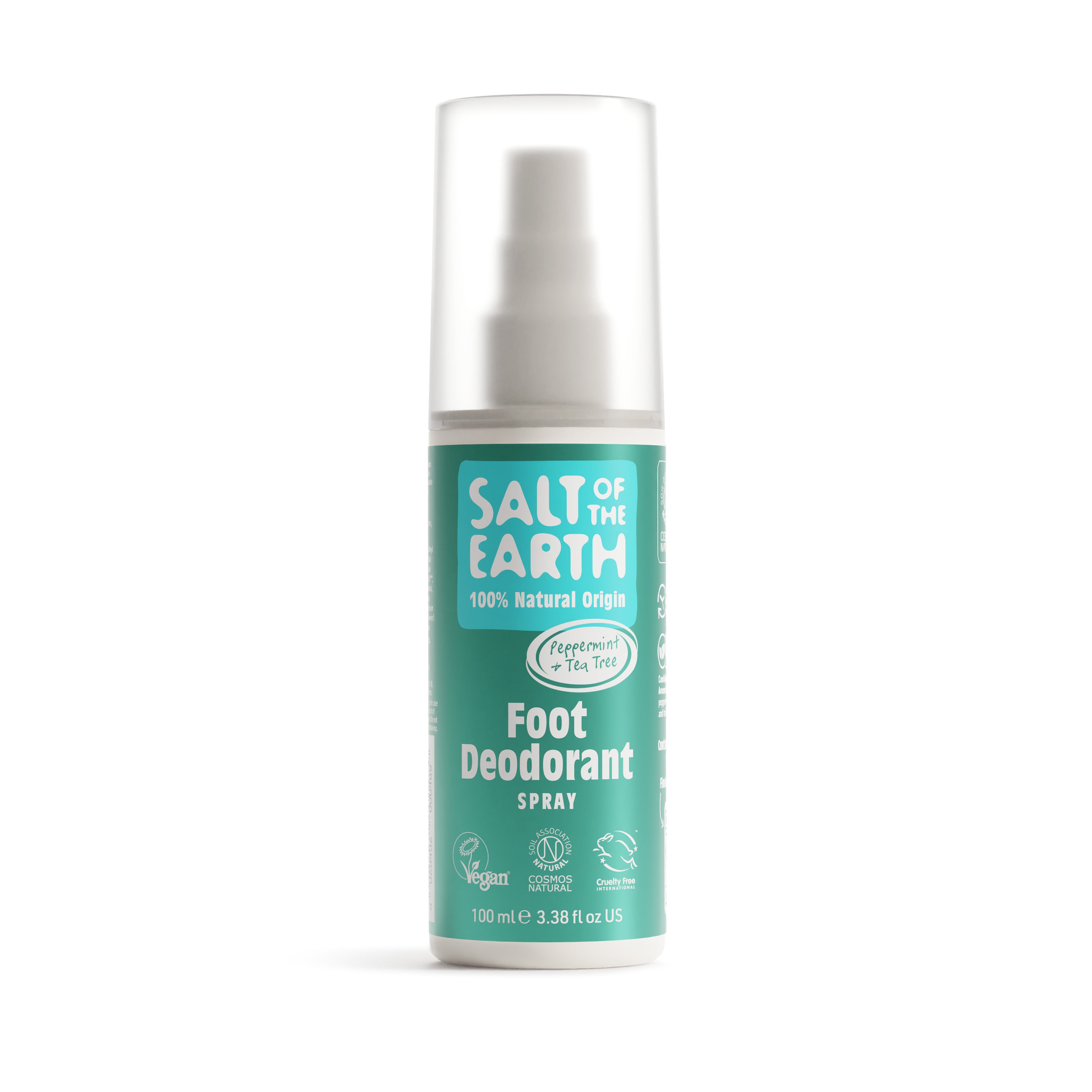 Natuurlijke Voetdeodorant Spray - Pepermunt & Tea Tree