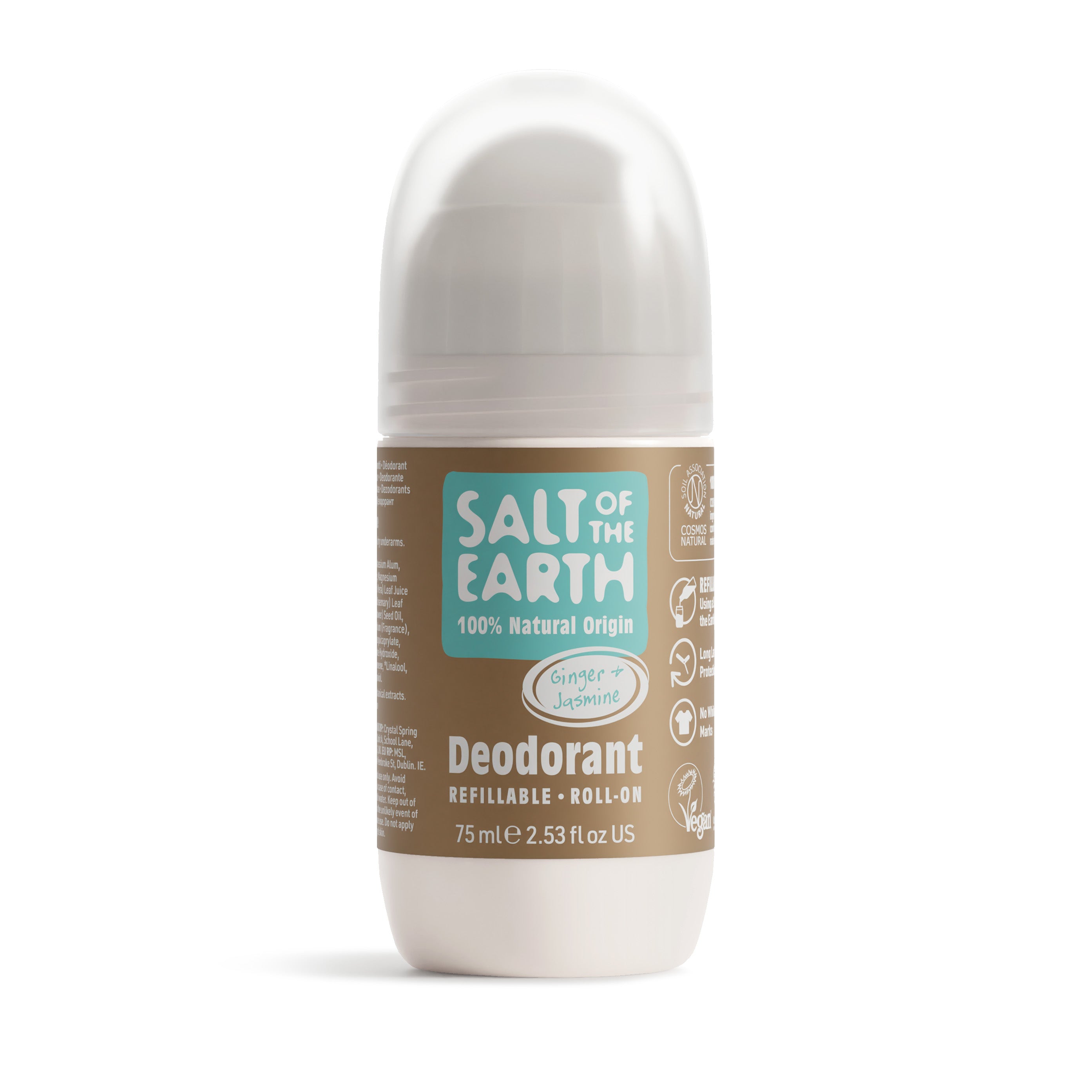 Gember & Jasmijn Natuurlijke Navulbare Roll-On Deodorant