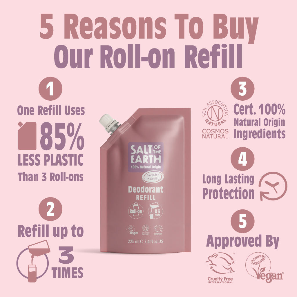 Lavendel & Vanille Roll-On Navulzakje 225ML