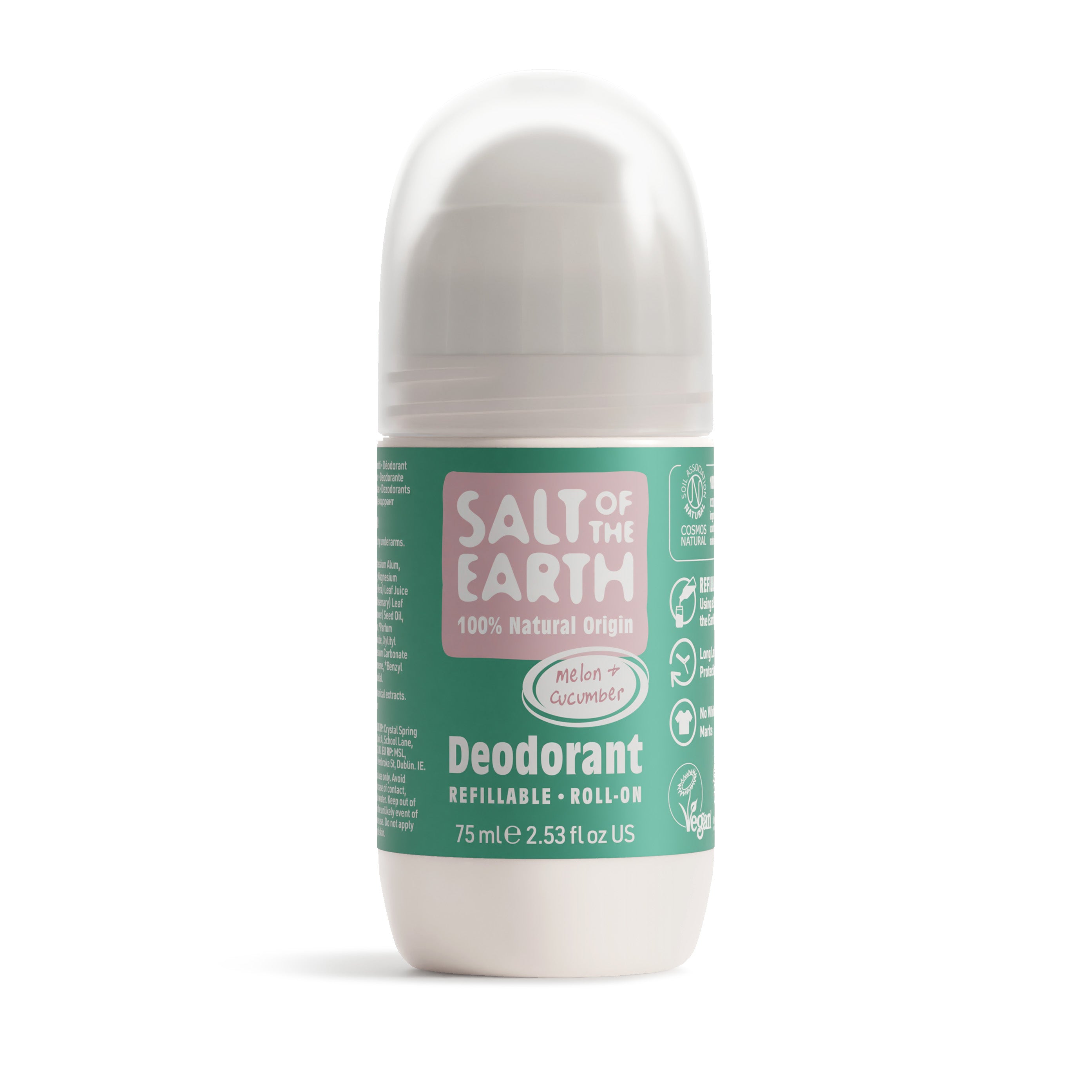 Meloen & Komkommer Natuurlijke Navulbare Roll-On Deodorant
