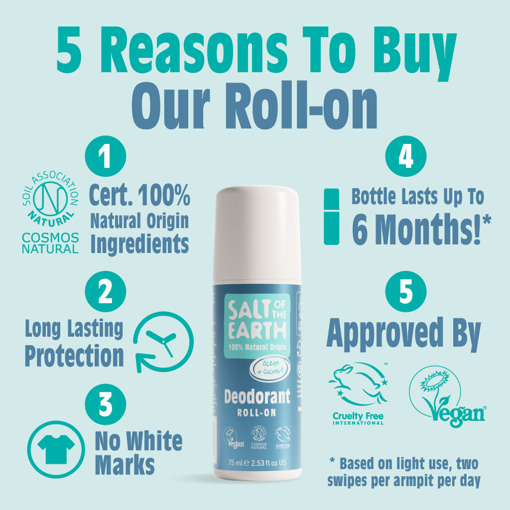 Ocean & Coconut natuurlijke roll-on deodorant