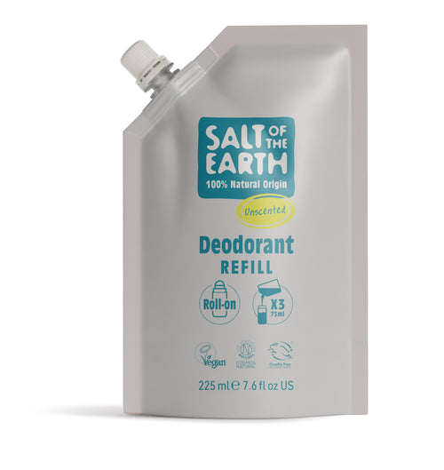 Unscented Roll-On Refill Pouch 225ML