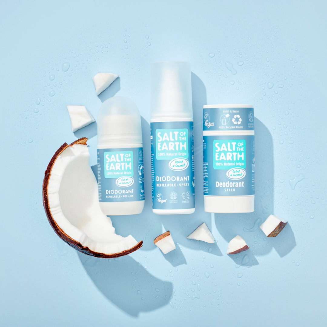 Ocean & Coconut Natural Refillable Roll-On Deodorant