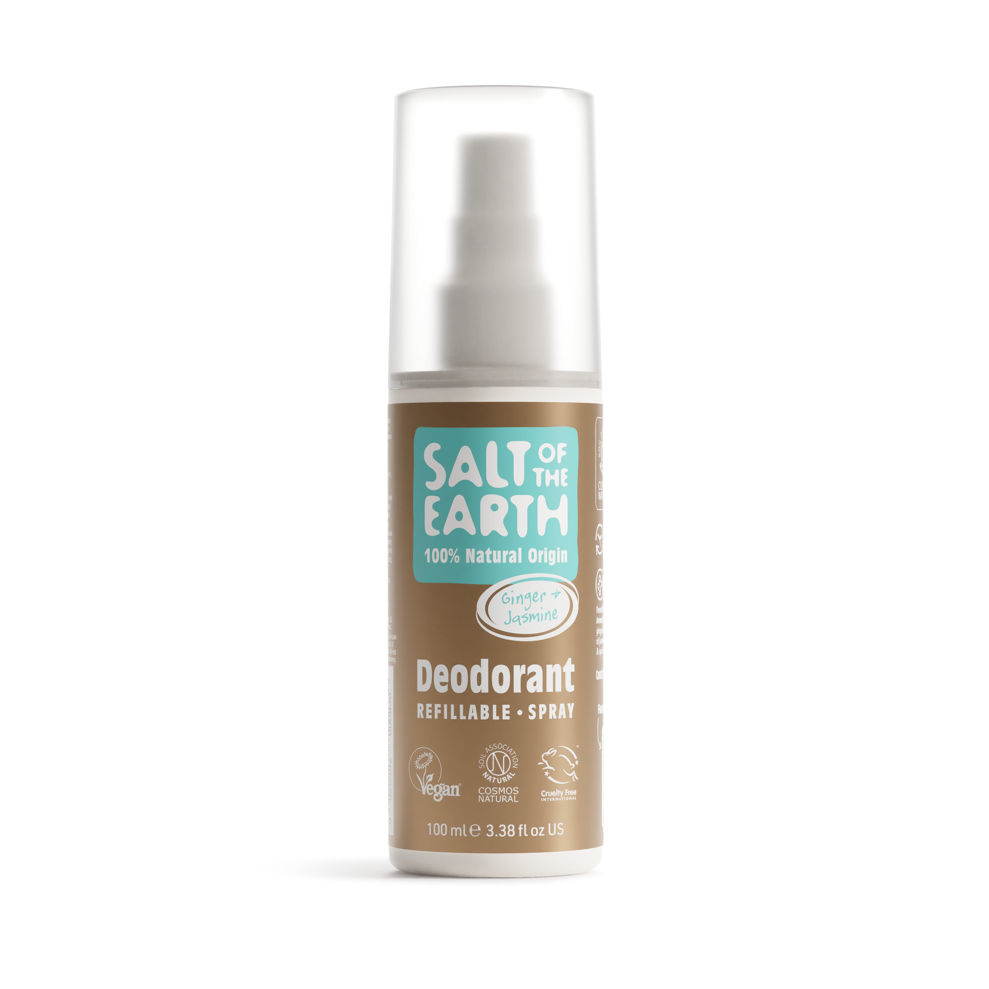 Gember &amp; Jasmijn Natuurlijke Deodorant Spray 100ML