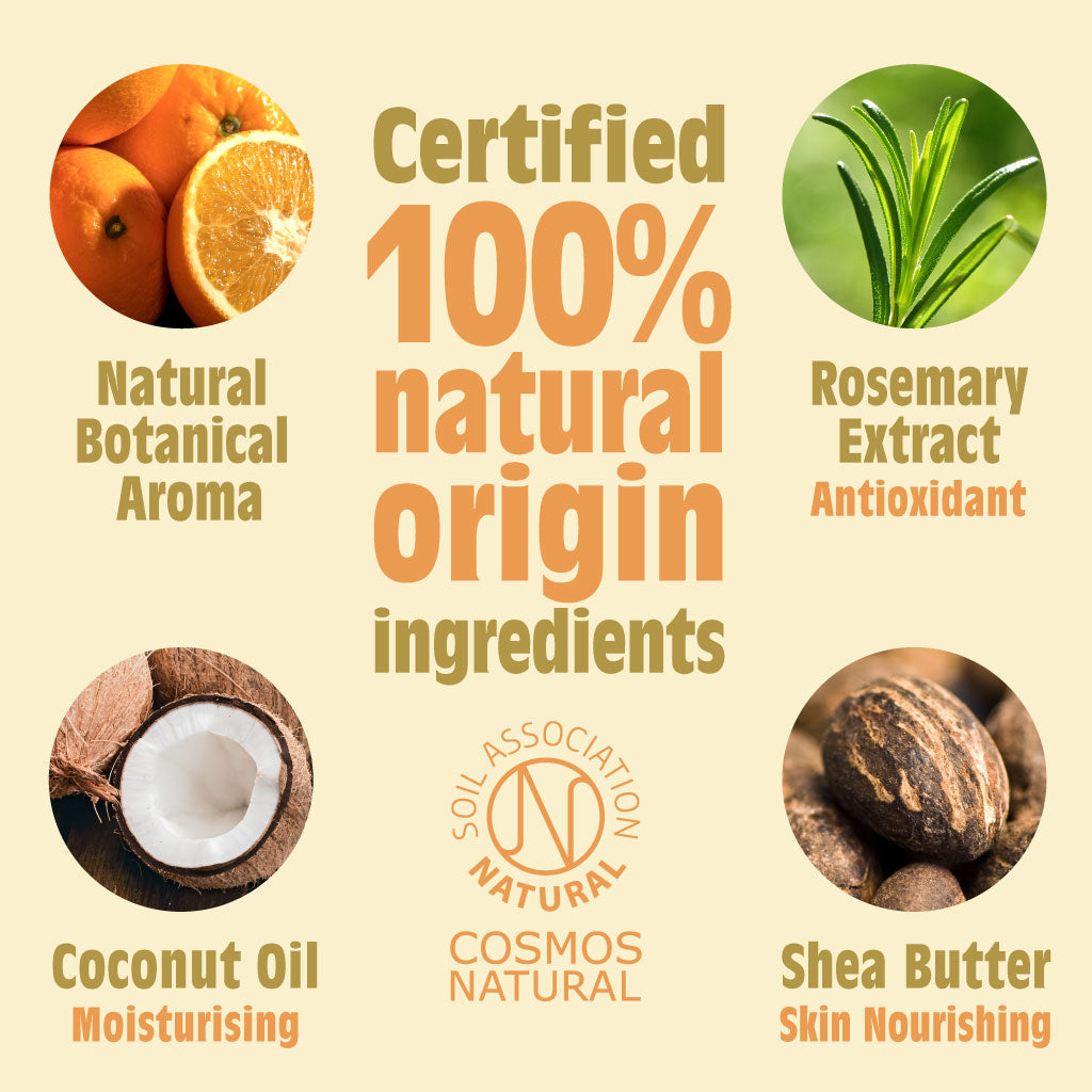 Neroli &amp; Oranje Deodorantstick met natuurlijke bloesem - Gebruik of navulling 