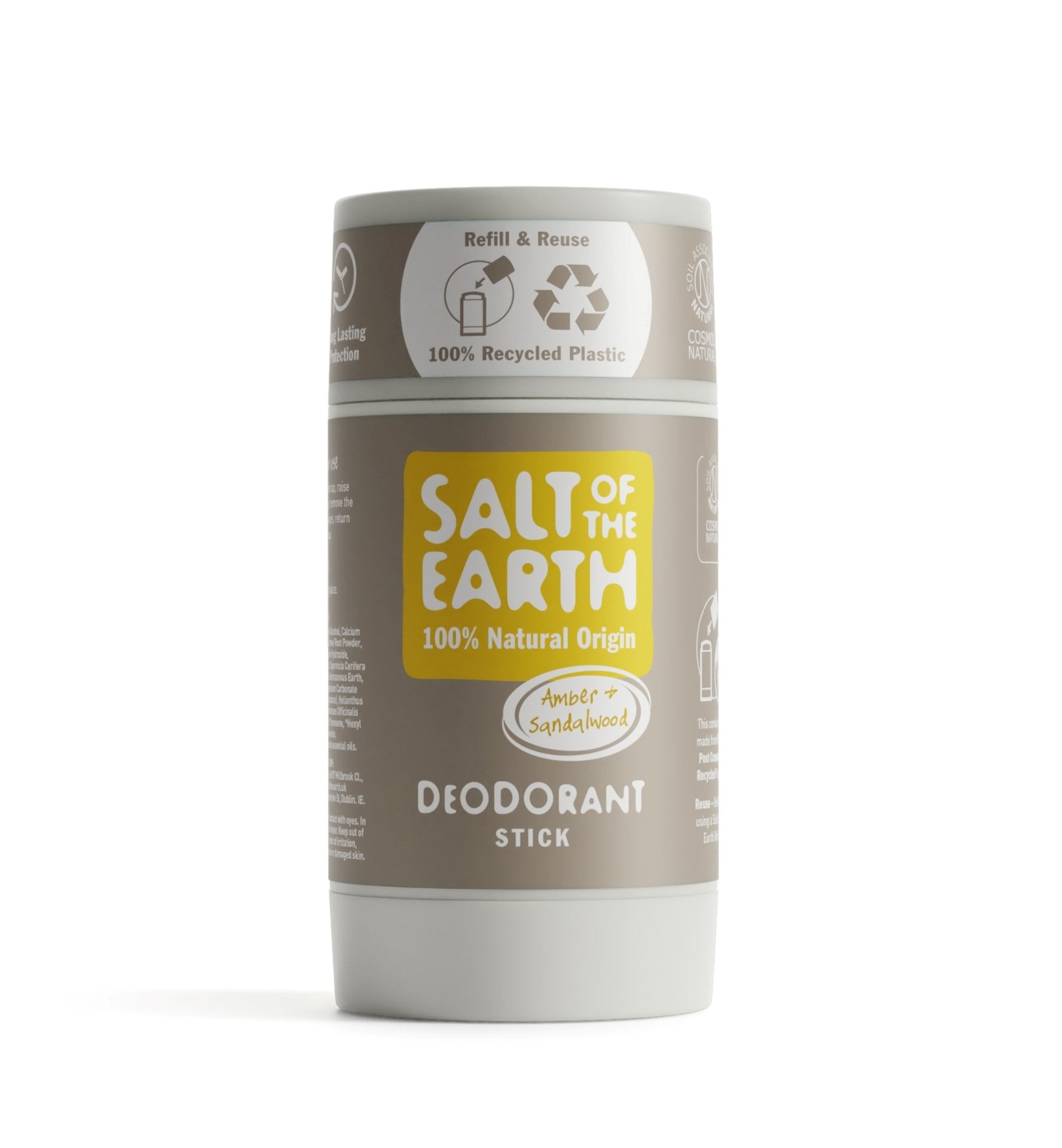 Amber &amp; Sandalwood Natural Deodorant Stick - Salt of the Earth Natural Deodorants